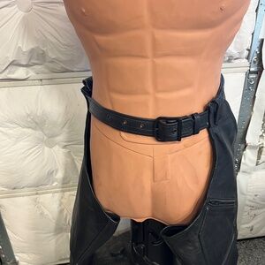 Mens - Leather Gallery - Black Chaps - MEDIUM